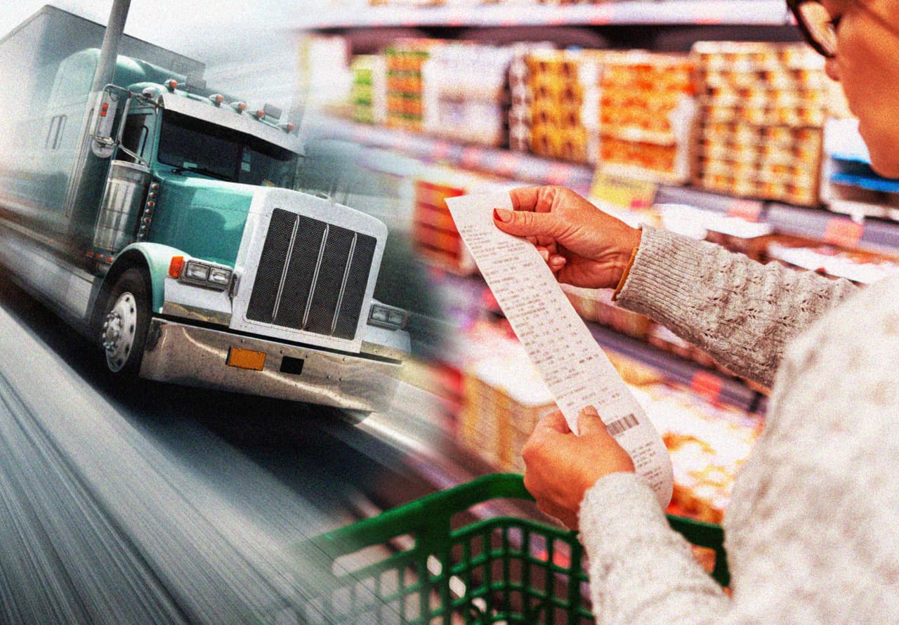 Record-breaking diesel prices look set to push grocery bills even higher — and Thanksgiving is getting closer