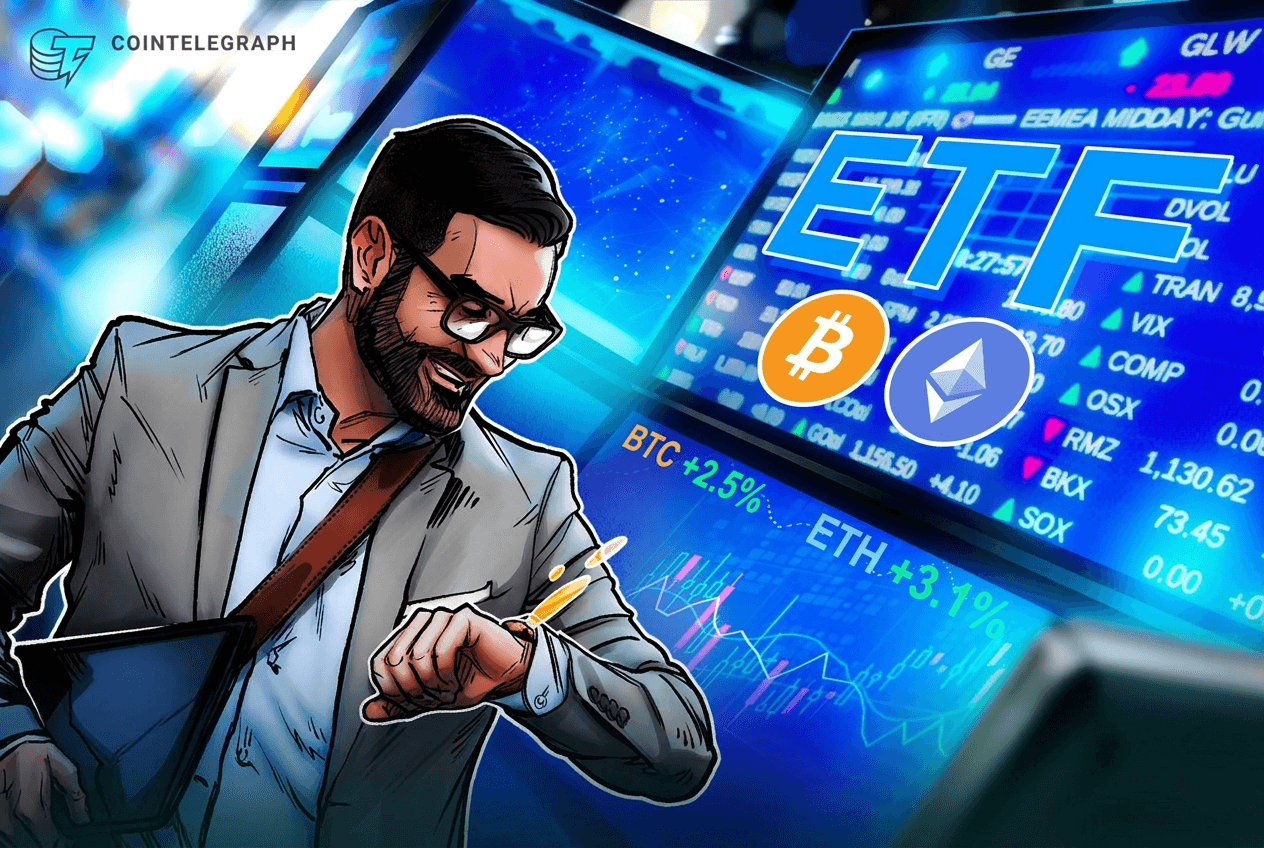 US crypto ETF inflows cool after $3.3B week but streaks hold